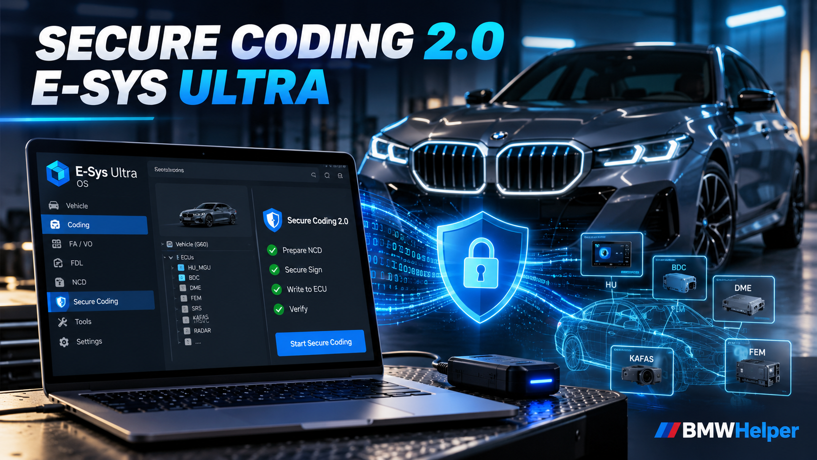 Secure Coding 2 Directly in E-Sys Ultra: A New Way to Code Modern BMWs