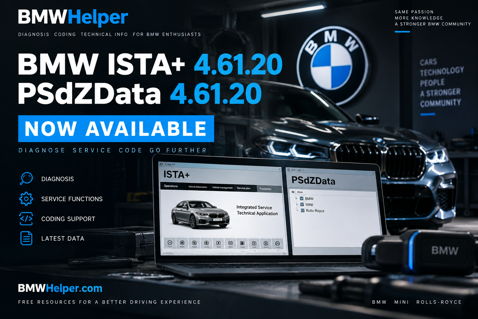 BMW ISTA+ 4.61.20 and PSdZData 4.61.20 Now Available on BMWHelper