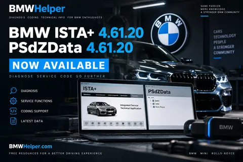 BMW ISTA+ 4.61.20 and PSdZData 4.61.20 Now Available on BMWHelper